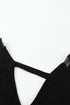 Sexy V Neck Surplice Hollow-Out Sweater With Lace Sleeves